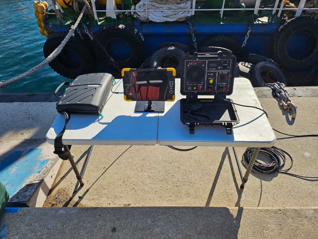 선박 측면 ROV 장비